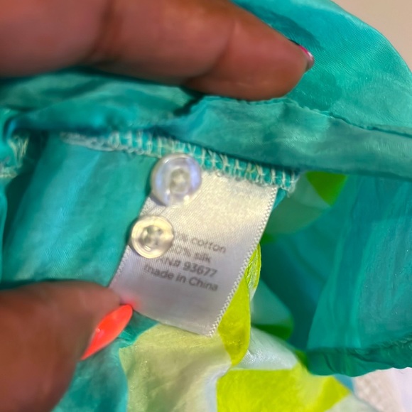 Vibrant Women’s striped tunic top - Cute & Perfect for Summer!! Size 2X 💚🤍💙 - Picture 5 of 5